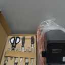 Ninja K32012 Foodi NeverDull Premium Knife System, 12 Piece Knife Block Set with Built-in Sharpener, German Stainless Steel Knives, Black