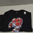 Valentine's Day Heart Quarterback Football Sports T-Shirt size small