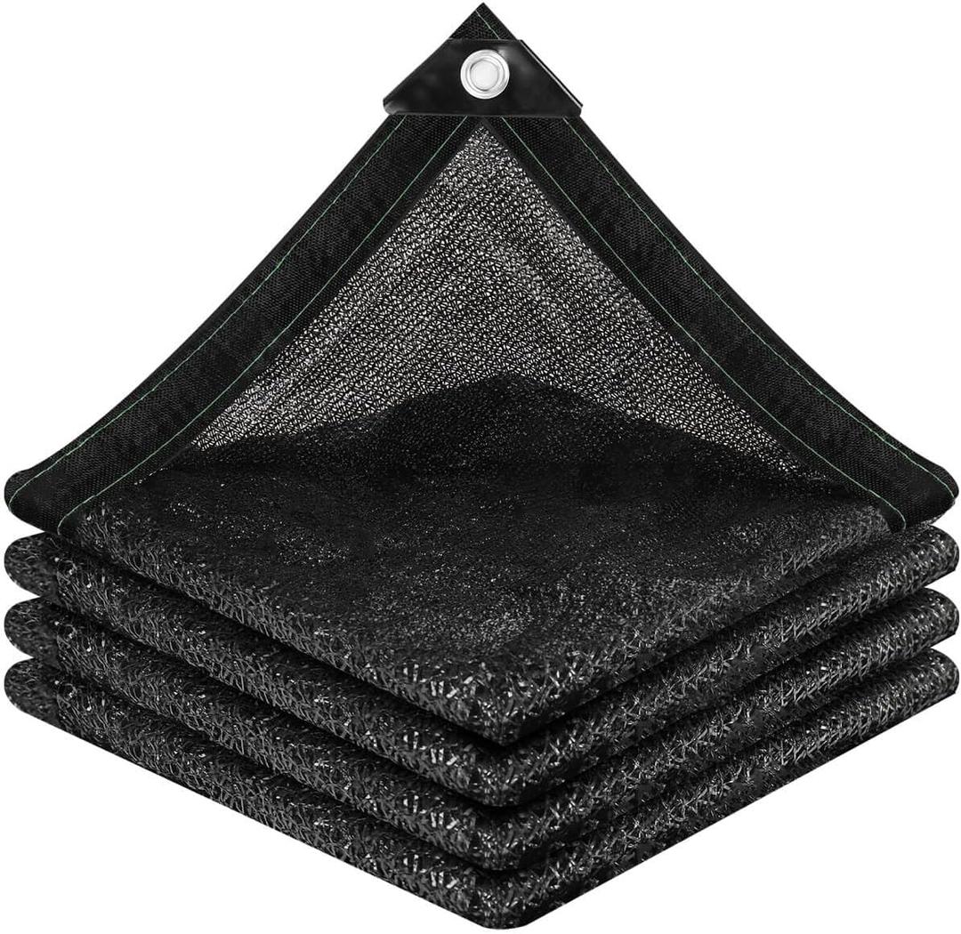 vensovo 30% Sunblock Shade Cloth Net Black Resistant - 8x12 Ft Garden Shade Mesh for Plant Cover, Greenhouse, Chicken Coop, Kennels, Tomatoes Plants