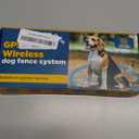 GPS Wireless Dog Fence, Electric Fence for Dogs, Perimeter Collar Fence System, Radius 33-1999 Yards, IPX7 Waterproof, Beep Vibration Shock Correction, for Pets Over 18 Lbs