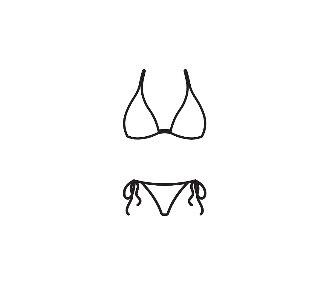 Women Two Piece Swimsuit Sexy Swimwear Halter String Triangle Bikini Sets, Size M