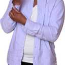 Sweatproof Undershirt for Men, V-Neck, White, Sweat Pads (White, S)