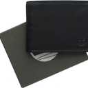 Timberland Men's Wellington Leather Rfid Bifold Commuter Security Wallet (Black)