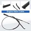 MUNIK 51237184456 Engine Hatch Cable for 2007-2014 BMW 3.0si,4.8i,X5,X6,xDrive35i,xDrive40i,xDrive50i,4.4T E70,E71,E72 Replat# 51237184456 912452 503951 V204589
