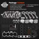 G4KJ 2.4L Engine Rebuild Overhaul Kit w/Crankshaft Piston Set Compatible with Hyundai Sonata Tucson Santa Fe 2011-2019, for Kia Optima Sorento Sportage 2011-2020 23111-2G200 23510-2G500