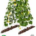 2 Pack Cucumber Trellis, 60inch A-Frame Rustproof Steel Wire Garden Trellis for Raised Beds, Heavy Duty Climbing Plants Supports for Cucumber,Tomato, Climbing Plants and Flowers