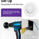 VCELINK Brush 3.79" (96 mm) in Wall Cable Management Kit, Cord Hider for Low Voltage Cables Pass Through, Includes Hole Saw Drill Attachment and Mounting Brackets for Easy Install, 2-Pack