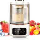 Quiet Elite Blender 1.4L, 8-in-1 Versatile Hushed Blender for Smoothies, Soups, Almond & Soy Milk, Ice Crushing, 8 Settings, 24H Timer, Hot & Cold Mixing