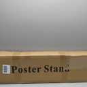 Poster Stand for Display Pedestal Sign Stand,Adjustable Floor Standing Sign Holder,Heavy Duty Banner Stand with Base Height Up to 75 inch Double-Sided for Board & Foam Sign (Double-Pole Poster Stand,2Pack)