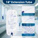 Urinary Drainage Bag 1000ml Catheter Leg Bag, 5 Pack Catheter Leg Bags for Men, Catheter Bags with Anti-Reflux Valve, Adjustable Cloth Straps, Easy Drainage Flip Design