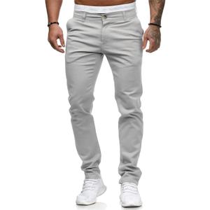 ALLABREVE Men's Chinos Casual Dress Pants Slim Fit Skinny Stretch Flat-Front Lightweight Comfort Slacks (34)