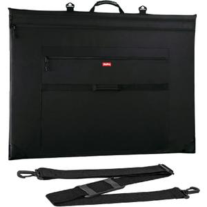 Nicpro Light Weight Art Portfolio Bag, 32 x 42 Extra Large Art Portfolio Case with Detachable Shoulder Strap, Leather Corners, Carrying Storage Case for Artwork, Canvas, Poster, Sketching, and Drawing