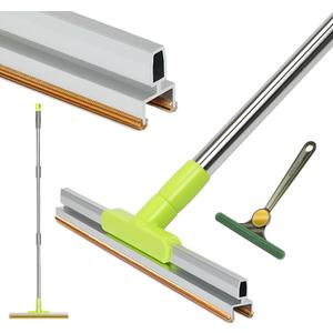 MAVRIZ Carpet Rake for Pet Hair Removal with Dual Copper Blades, 57" Long Handle Pet Hair Remover for Carpet, Cat Dog Hair Remover Carpet Scraper (Green)