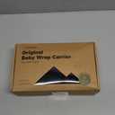 KeaBabies Baby Wrap Carrier - All in 1 Original Baby Carrier Newborn to Toddler Sling, Easy to Wear, Hands Free Bonding, Lightweight, Breathable Infant Wraps (Trendy Black) (One Size (Pack of 1))