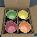 QUTREY 4 Pack Porcelain Coffee Mugs Set, 16 Ounces Ceramic Coffee Mugs, Matte Black Coffee Mug for Coffee, Latte, Tea, Cocoa, Milk, Cereal, Cappuccino, Black outside and Colorful inside