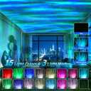 Northern Lights Projector Galaxy Projector,with Bluetooth Speaker and White Noise Star Projector, 4 Aurora Color Combinations Remote Ambient,Galaxy Light for Bedroom and Living Room Night Light