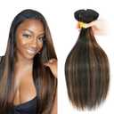 34 34 34 Inch DiexrLamx P1B30 Straight Bundles Highlight Bundle Human Hair 3 Bundles 8A Grade Peruvian Virgin Remy Hair Weave 300g