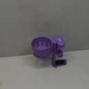 KDD 2 in 1 Headphone Hanger with Desk Cup Holder - Under Desk Clamp Rotatable Headset Holder - Suitable for Coffee Mups, Water Cups, Headphone(Purple)