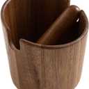 5 inch Coffee Knock Box espresso knock box,Wood Bin for Espresso Machine Coffee Grounds Acacia wood Knock Box Suitable for coffee bar decoration-coffee bar accessories