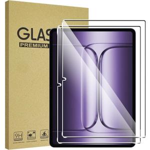 For OnePlus Pad 3 13.2 inch Screen Protector,9H Hardness, Anti-Scratch, Tempered Glass flim, Case Friendly, Anti-Scratch, (2PACK) (Transparent)