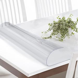 Vicwe 36 x 66 Inch Clear Table Cover Protector,1.5mm Thick Clear Table Protector, Rectangle Waterproof Plastic Table Cover, Scratch Proof and Easy Cleaning for Dining Room Table (36 x 66 Inches, Clear 1.5mm)