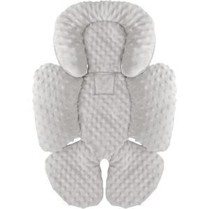 KAKIBLIN Infant Car Seat Insert, Carseat Head Insert & Body Support for Newborn, 2-in-1 Reversible Newborn Car Seat Cushion, Soft Stroller Insert for Car Seats, Bouncer, Strollers, Swing (Gray)