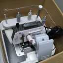 Serger Overlock Sewing Machine, 3/4 Thread Heavy-Duty Metal Frame with Differential Feed, 1250 Stitches Per Minute, 12 Built-in Stitch Options, Color-Coded Threading, LED Light & Foot Pedal for Home