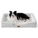 Bedsure Orthopedic Dog Beds Large Sized Dog - Washable Large Dog Cat Bed Waterproof, Comfort Dogs Couch Sofa with Washable Removable Cover, Pet Bed with Nonskid Bottom, Light Grey, 35"