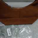 Slouchy Suede Shoulder Bags For Women Retro Crossbody Bag Tote Bag Satchel Bag Winter Work Purses Crescent Bag Handbag Fall (Brown)