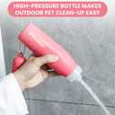 Ultimate 2-in-1 Dog Walk Essential – Portable Pee Cleaning Bottle + Detachable Poop Bag Dispenser (Salmon)
