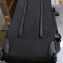 Amazon Basics 35-inch Large Rolling Duffle Bag with Wheels and Handle, Travel Duffle Bag with Durable Ripstop Polyester Material, 2 Layers of Space, Multiple Interior and Exterior Pockets, Black