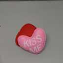 Threehoney 8 Pcs 4.7 Inch Valentines Felt Heart Ornaments Valentines Stuffed Fabric Tiered Tray Ornaments Conversation Hearts Shaped Decorations for Wedding Holiday Party DIY Crafts