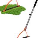 Walensee Weed Grass Cutter with Serrated Double-edged Sharp Blade Manual Grass Whip with 30 Inch Steel Handle Cut Overgrown Weeds Cutting Hand Tool Steel Sod Cutter for Garden, Yard, Field and Ditches