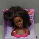 Barbie Doll Styling Head, Brown Hair with 20 Colorful Accessories, Doll Head for Hair Styling