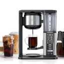 Ninja Specialty Coffee Maker, Hot & Iced Coffee, 6 Brew Styles, 8 Sizes, Small Cup to Travel Mug, 10-Cup Carafe, Fold-Away Frother, Permanent Filter, Removable Reservoir, Black, CM401