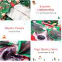 Funnycokid Kids Ugly Christmas Sweater Girls Boys Xmas Sweatshirt Funny Fleece Outfit 3D Print Clothes 4-16 Years (Green, M)