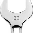 1/2'' Full Polish Drive Jumbo Crowfoot Wrench, Open End Wrench, Metric, 30mm, CR-V Steel, Tools for Mechanics Maintenance or Repairs, Access Fasteners in Tight Spaces Work Hard-To-Reach Areas