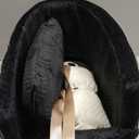 Small Dog Car Seat, Portable Dog Seat with Soft Washable Cushion,Center Console Dog Car Seat for Small Dogs Up to 13lbs(Black)