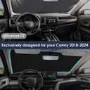 ZATOOTO Windshield Sun Shade for Model Y/3, Reflective Silver Car Window Shade for Front Windshield, Blocks UV Rays and Reduces Heat, Car Sun Shade for Protecting Interiors