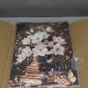 Framed Floral Book Butterfly Vintage Picture Wall Decor Gift Retro Bible Print Poster Rustic Painting Flower Canvas Wall Art for Living Room Bedroom Artwork (12"x16")