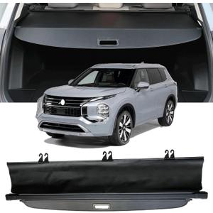 Cargo Cover Compatible with 2022 2023 2024 2025 2026 Mitsubishi Outlander Trunk Cover Retractable Rear Trunk Security Cover Outlander Accessories Shielding Shade Privacy Screen Cover