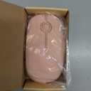 VssoPlor Wireless Mouse, 2.4G Slim Portable Computer Laptop Mouse with Nano Receiver Quiet Silent Optical Mice for Notebook, PC, Laptop, Computer-Pure Pink