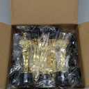 Bedwina Gold Trophy Award Mini Trophies Bulk  (Pack of 12) 6 Inch Tall Plastic Golden Statue Award, Party Themed Decorations, Winners or Appreciation Gifts Game Prizes for Adults & Kids