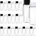 Olgaa 24 Pcs Water Bottle Bulk 16oz Kids Water Bottle Reusable Leak Portable Plastic Sports Drink Water Bottles With Handle Strap for Cycling Camping Hiking Gym Yoga (Black White)