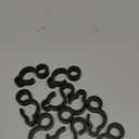 10 Pcs Electrical Marine Shore Power Cable Clips, S Style Dock Electrical Marine Holders, Hold A Standard 30 Amp/10 Gauge Marine Power Cord in, Fits 1" Round Rails or Bar, Black