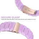 4 x Resin Band Bracelet for Apple Watch Series 7/6/SE/5/4/3/2/1 (Purple, 42mm/44mm)