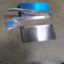 Meat Slicer Bone Cutter 20in，Manual Ribs Chopper for Chicken Fish or Beef，Stainless Steel Frozen Meat Slicer with Food Tray