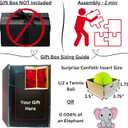 2 x Razzle-Dazzle, Confetti Explosion Gift Box Insert 3pk Gold (DIY). Show Them How Much You Cherish Them With Our Exploding Surprise Confetti Add-On. (Red: 3 Pack)