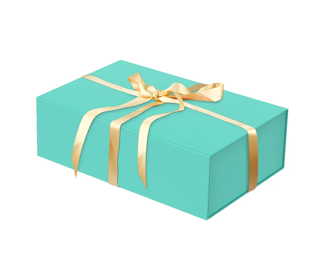 Luxury Large Gift Box 13.8"x9"x4.3" Storage Box Ribbon Magnetic Closure for Luxury Packaging Box for Mother's Day, Birthdays, Bridal Gifts,Weddings