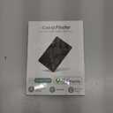 Air-Tag Wallet Tracker Card (iOS Only) - 0.07in Slim Tracking Card, IP68 Waterproof Bluetooth Smart Card, Work with Apple Find My, [Apple MFi Certified], Item Finder for Luggage, Passports, Purse (Light Black)